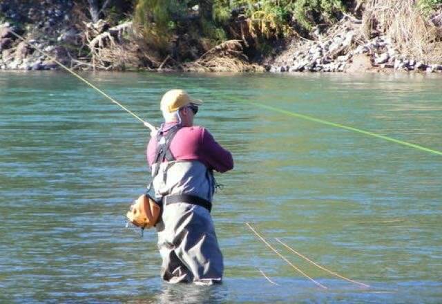 Fishing Rod Reel Holder Sport Fishing British Columbia Stock Image